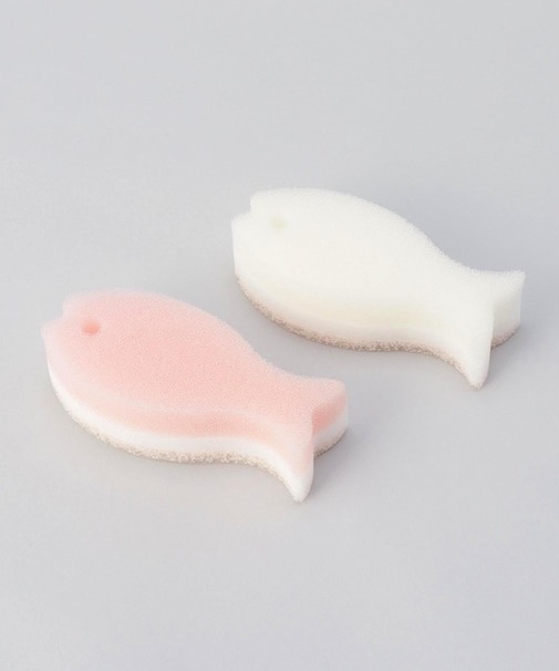 おさかなスポンジ さくら 2個入 ＜marna  マーナ＞