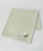 刺繍フラワー マーガレット マルチクロス 130x130cm GR ＜212Kオリジナル ＞