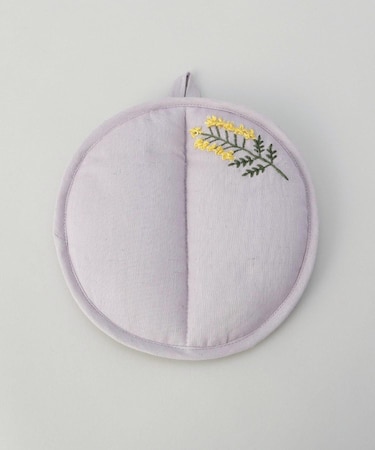刺繍フラワー ミモザ ラウンドミトン LPU ＜212Kオリジナル ＞