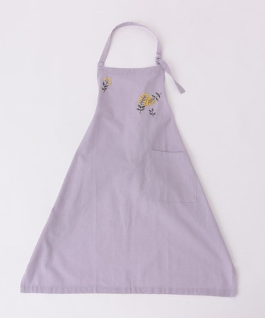刺繍フラワー ミモザ フルエプロン LPU ＜212Kオリジナル ＞