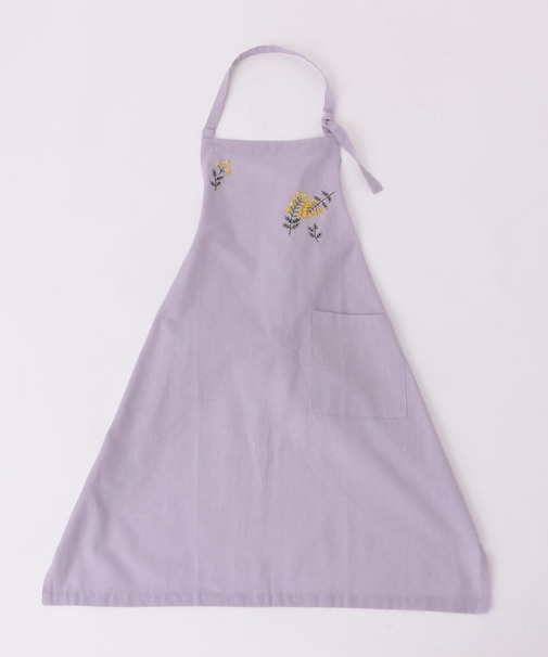 刺繍フラワー ミモザ フルエプロン LPU ＜212Kオリジナル ＞