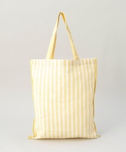 ブロックストライプ リネンコットン エコバッグ LM ＜212Kオリジナル ＞