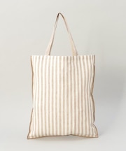 ブロックストライプ リネンコットン エコバッグ NT <212Kオリジナル >