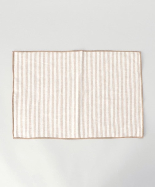 ブロックストライプ リネンコットン プレースマット NT ＜212Kオリジナル ＞