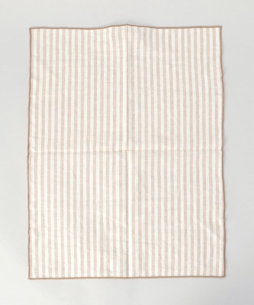 ブロックストライプ リネンコットン キッチンクロス L 45x60cm NT ＜212Kオリジナル ＞
