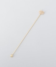 アクリルブロックネコマーブルマドラーシロ