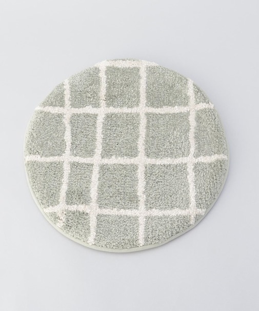 キャンパス タフトチェアパッド チェック GR