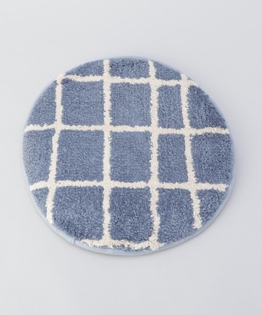 キャンパス タフトチェアパッド チェック BL