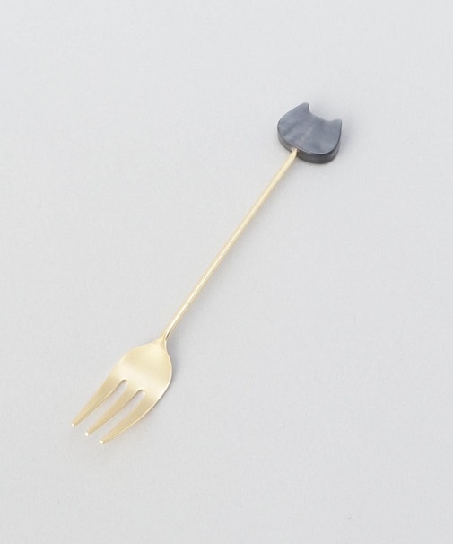 アクリルブロックネコマーブルフォーククロ