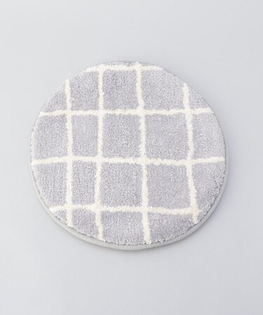 キャンパス タフトチェアパッド チェック GY