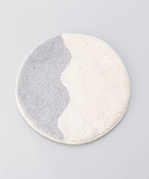 キャンパス タフトチェアパッド ウェーブ GY