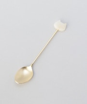 アクリルブロックネコマーブルスプーンシロ