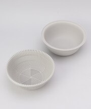 きほんの道具 ザルボウル２点セット 18cm GY ＜marna  マーナ＞