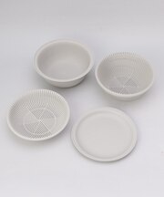 きほんの道具 ザルボウル４点セット 18cm GY ＜marna  マーナ＞
