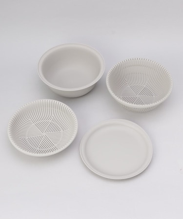 きほんの道具 ザルボウル4点セット 18cm GY <marna マーナ>