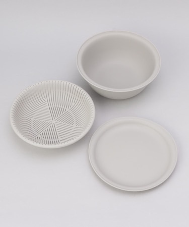 きほんの道具 ザルボウル3点セット 18cm GY <marna マーナ>