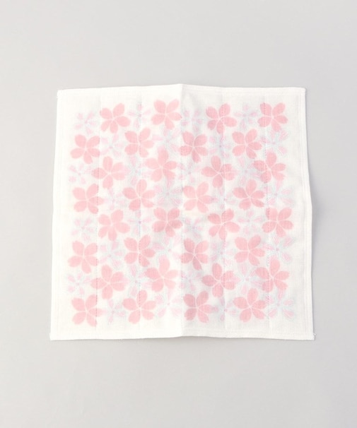 かや生地7重ふきん 桜霞