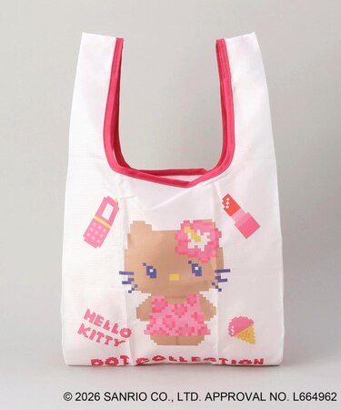 日焼けハローキティ DOTエコバッグ S