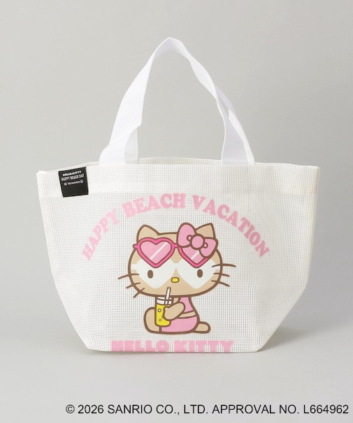 日焼けハローキティ メッシュバッグ WH