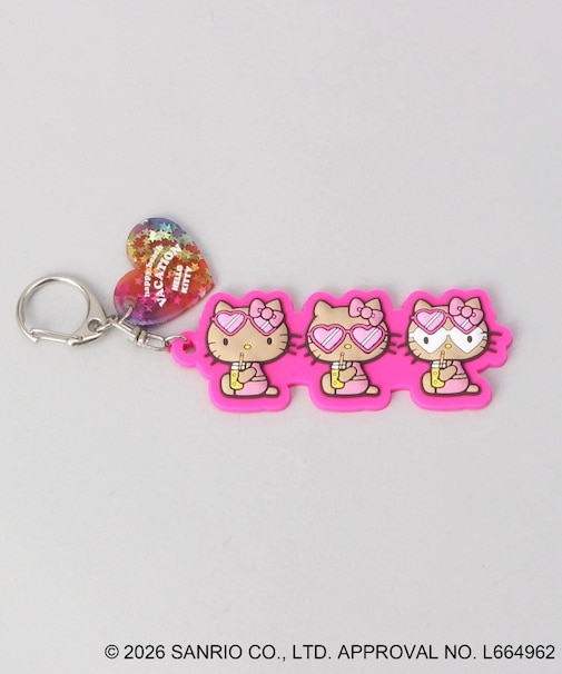 日焼けハローキティ キーリング PK