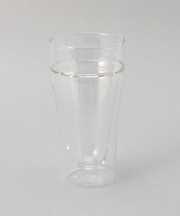 泡を楽しむ耐熱ダブルグラス