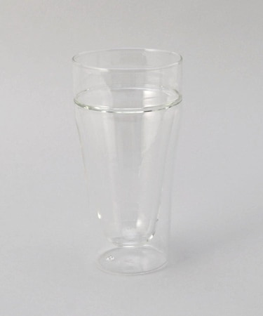 泡を楽しむ耐熱ダブルグラス