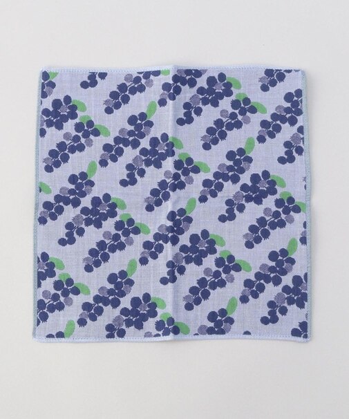 3重ガーゼはんかち ブルーベリー