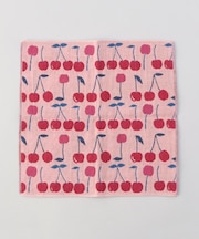 3重ガーゼはんかち さくらんぼ