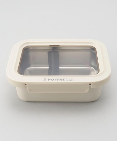 ポワブル ステンレス4点ロックランチコンテナ L BE