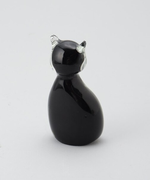 Glass Objet Cat ブラック