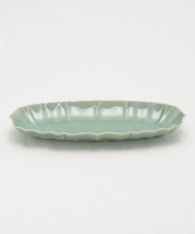 シュー オーバル細長皿 グリーン