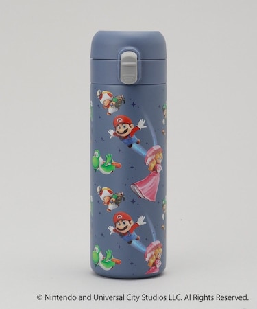 ワンタッチステンレスボトル420ml P-キャラクターズ ＜Super Mario スーパーマリオ＞