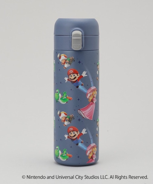 ワンタッチステンレスボトル420ml P-キャラクターズ ＜Super Mario スーパーマリオ＞