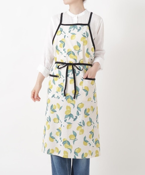 レモンフラワー ロングエプロン NT