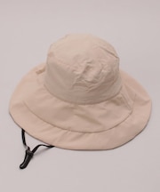 メッシュポケット付ナイロンブリムハット BE