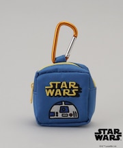 カラビナ付きミニ刺繍ポーチ R2-D2 ロゴ ＜STAR WARS スター・ウォーズ ＞
