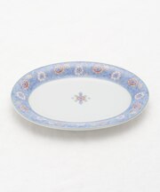青華唐草 楕円皿