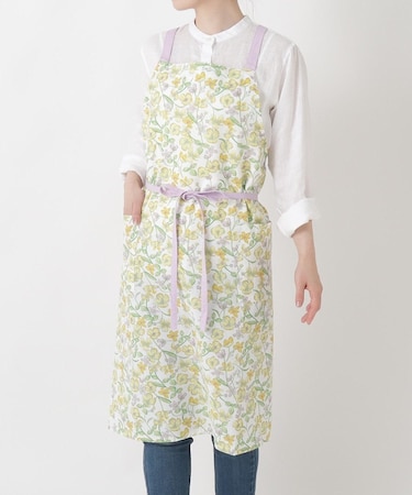 ポピープリントエプロン YE