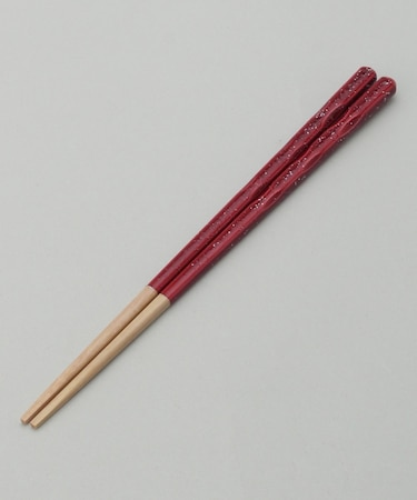 ほんとうにすべらないお箸 21cm 赤ラメRD