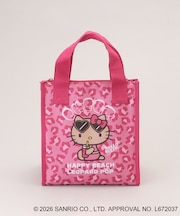 日焼けハローキティ 三角マチ保冷バッグ LEOPARD PK