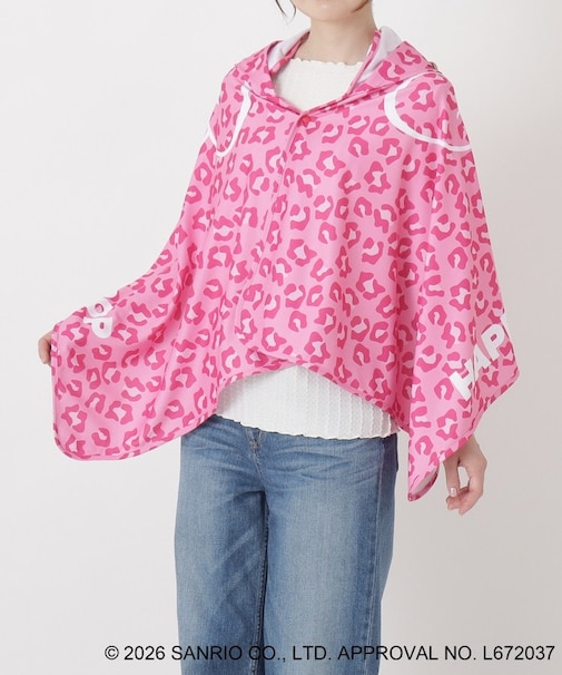 日焼けハローキティ 冷感タオルポンチョ LEOPARD PK