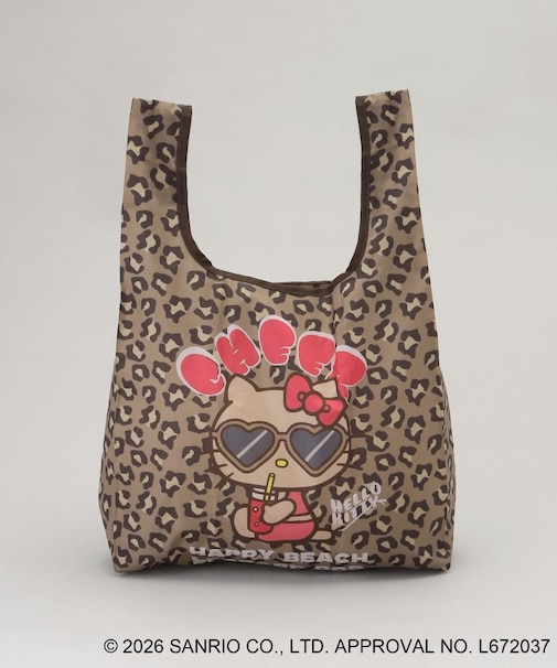 日焼けハローキティ エコバッグ LEOPARD BR