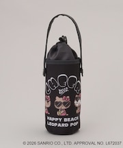 日焼けハローキティ ボトルホルダー LEOPARD BK