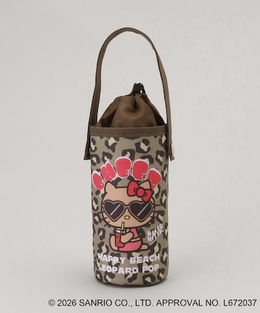 日焼けハローキティ ボトルホルダー LEOPARD BR