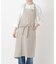 リネンのネックエプロン フリー キナリ ＜LINEN&BASIC リネンアンドベーシック＞