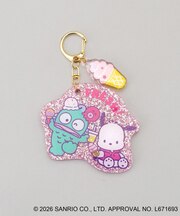 ミラー付きキーリング ピンク HAPIDANBUI <Sanrio サンリオ>