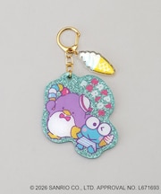 ミラー付きキーリング グリーン HAPIDANBUI <Sanrio サンリオ>