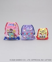 巾着3P SANRIO CHARACTERS ＜Sanrio サンリオ＞