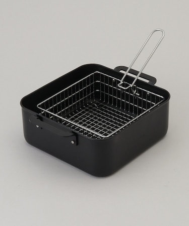鉄製正方型揚げ鍋20×20cm フライヤー付