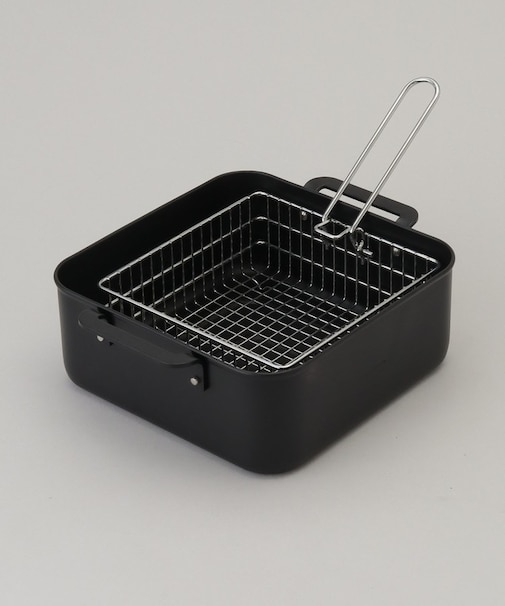 鉄製正方型揚げ鍋20×20cm フライヤー付